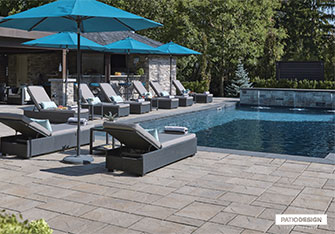 Dalles Permacon Mondrian Plus 50 par Patio Design inc.