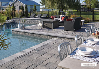 Dalles Permacon Mondrian Plus 60 par Patio Design inc.