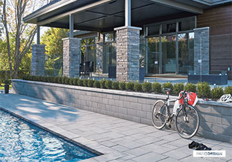 Murets Permacon Melville Tandem par Patio Design inc.