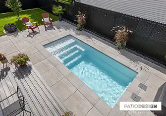 Fiberglass Inground Pool by Patio Design inc.