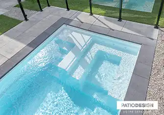 Fiberglass Inground Pool by Patio Design inc.