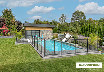 Piscine creusée en coffrage isolant par Patio Design inc.