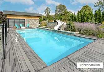 Inground Pool with insulated formwork by Patio Design inc.