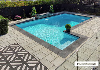 Piscine creusée en coffrage isolant par Patio Design inc.