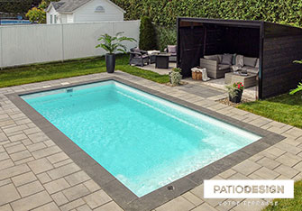 Fiberglass Inground Pool by Patio Design inc.