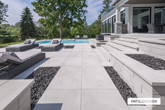 Pavé Rinox Proma 3 XL, Blanc argent par Patio Design inc.