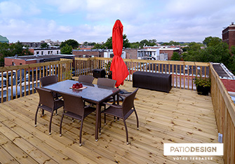 Toit-terrasse par Patio Design inc.